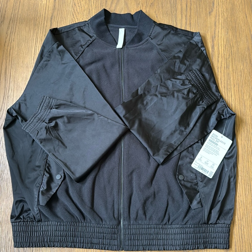 NWT Athleta Zion Microfleece Full Zip Jacket Size L